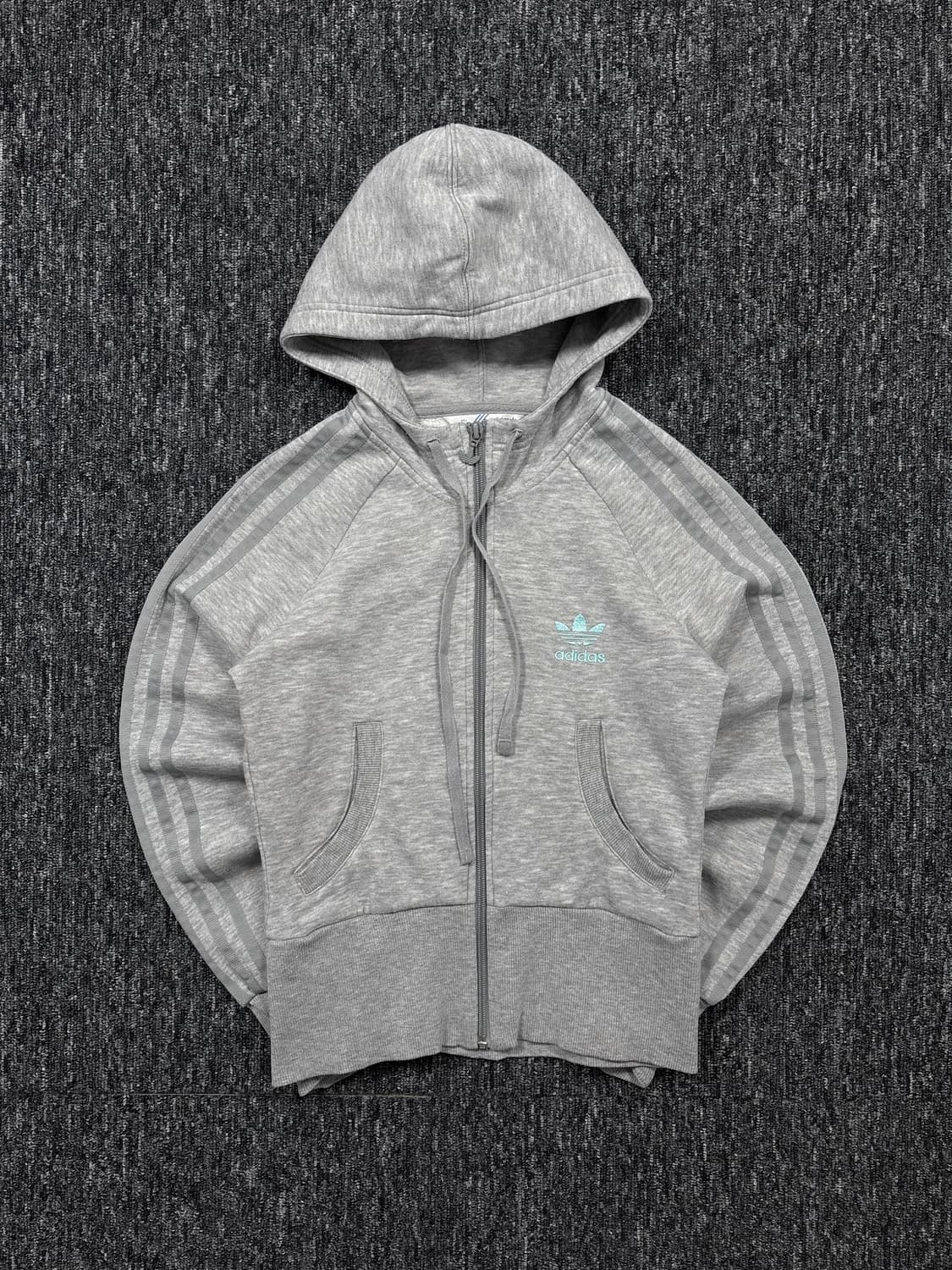 아디다스 그레이 후드집업 상품이미지2