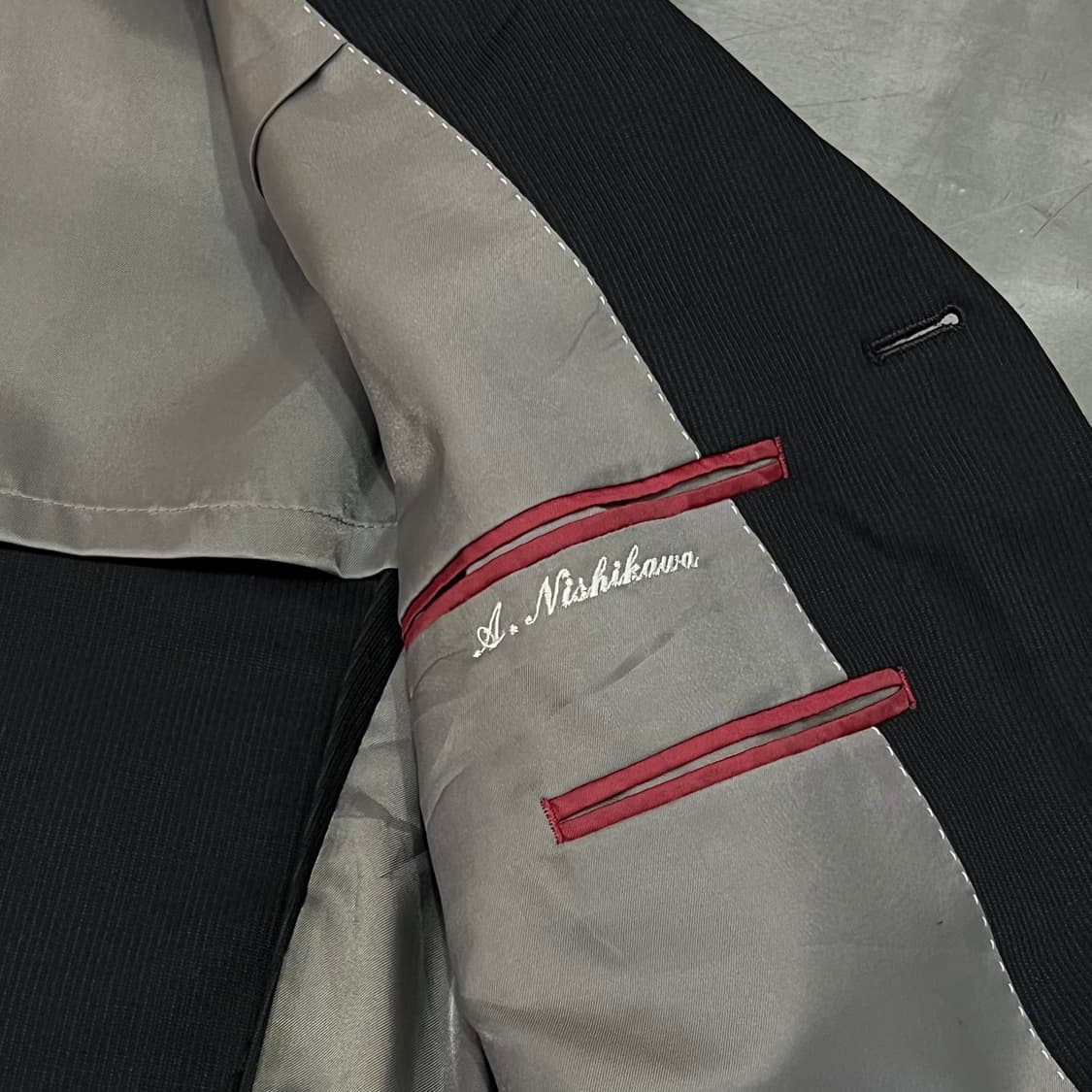  요지야마모토 스트라이프 울 블레이저 y16170 상품이미지6