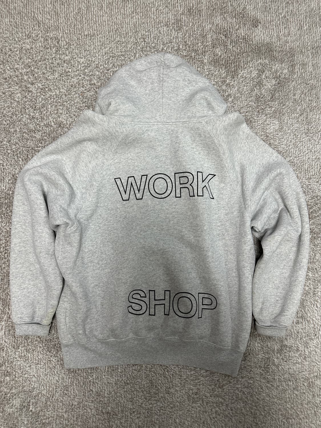 아워레가시 워크샵 후드 음양 그레이 멜란지 48사이즈 상품이미지3