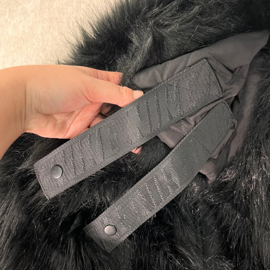 100 나이키 x 앰부쉬 리버시블 포우퍼 코트 블랙 상품이미지4