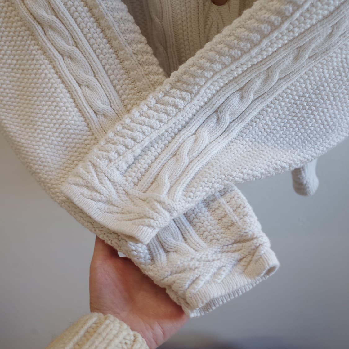 80’s L.L.Bean Cable Cotton Carigan 상품이미지4