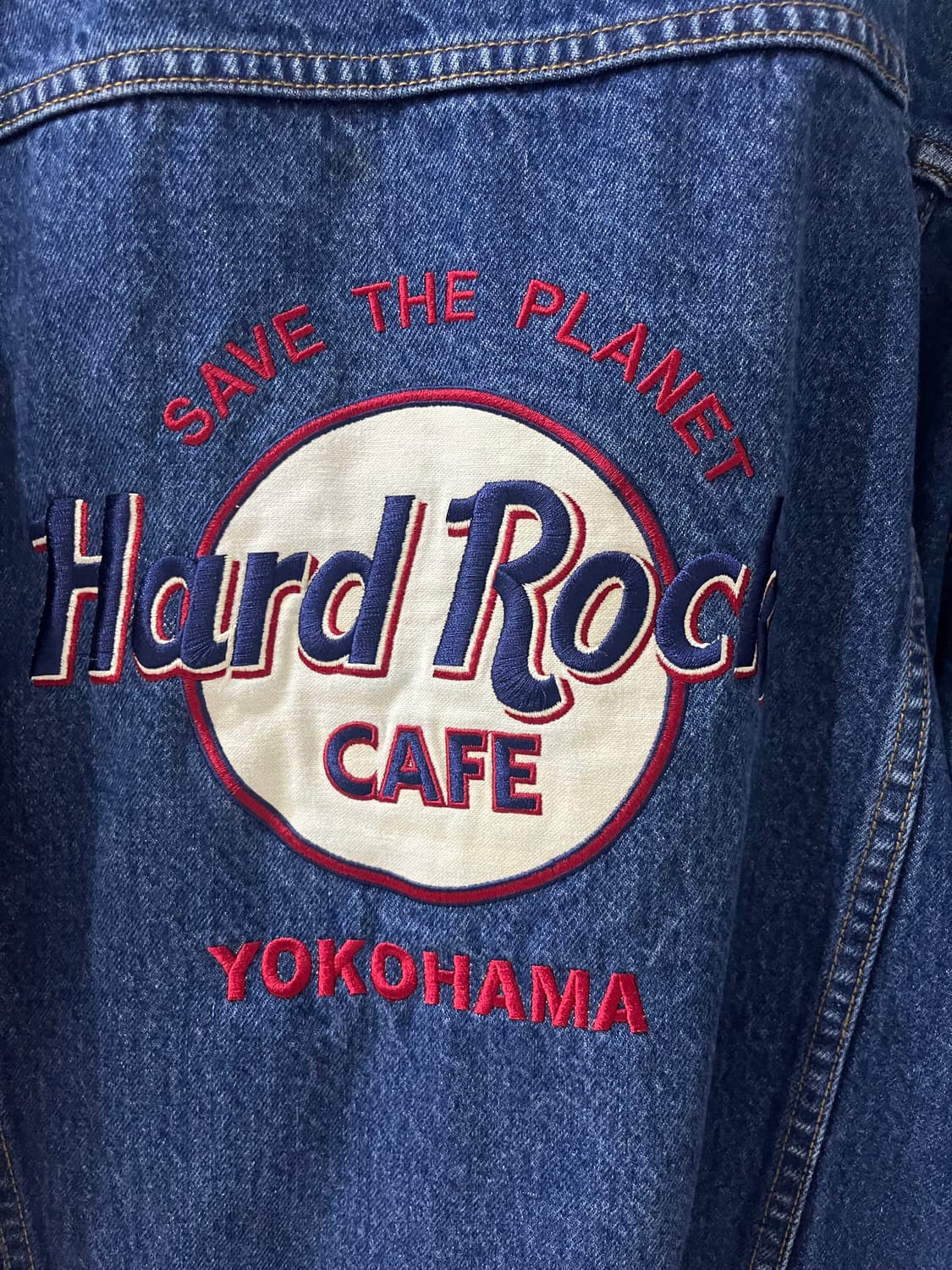 [95-100] 하드락 카페 요코하마 데님청자켓 S 상품이미지6