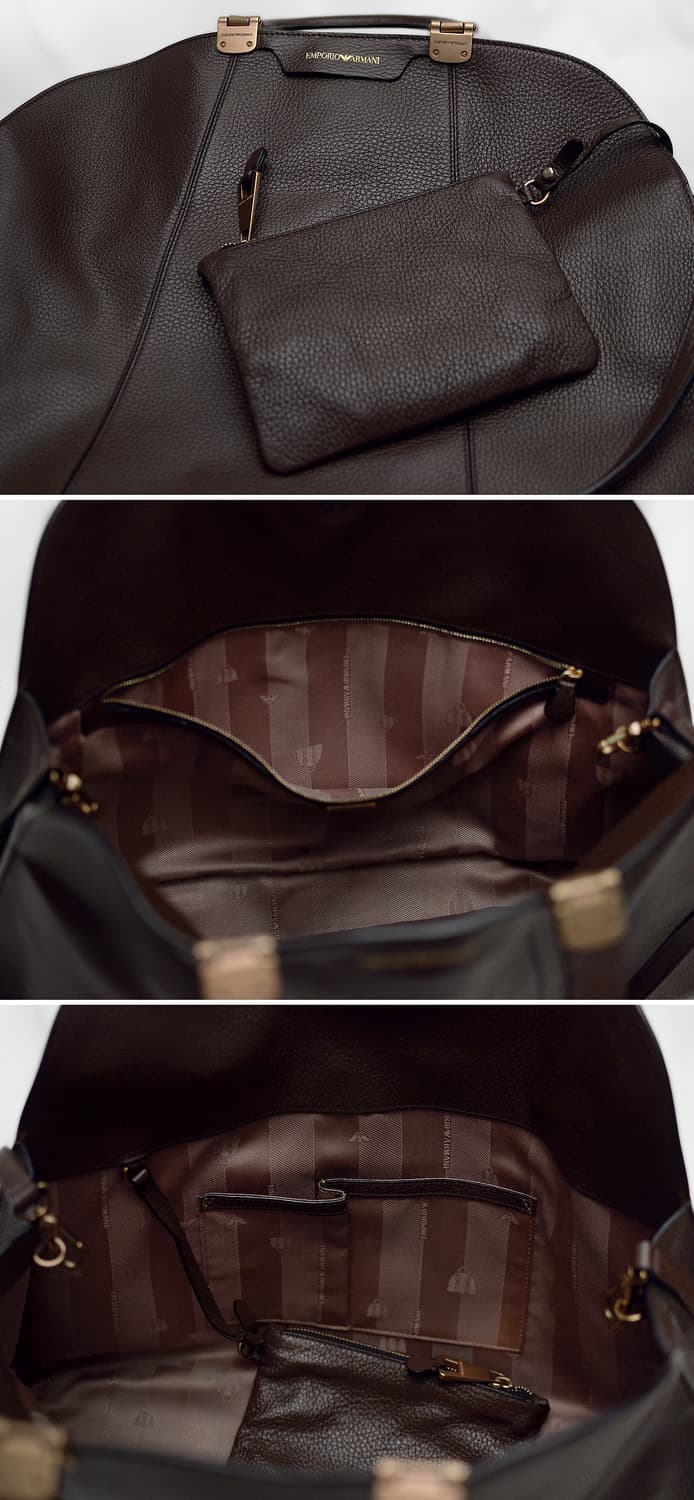 아르마니 (EA) 타우페 맥시 레더돔 빅토트 숄더백 상품이미지6