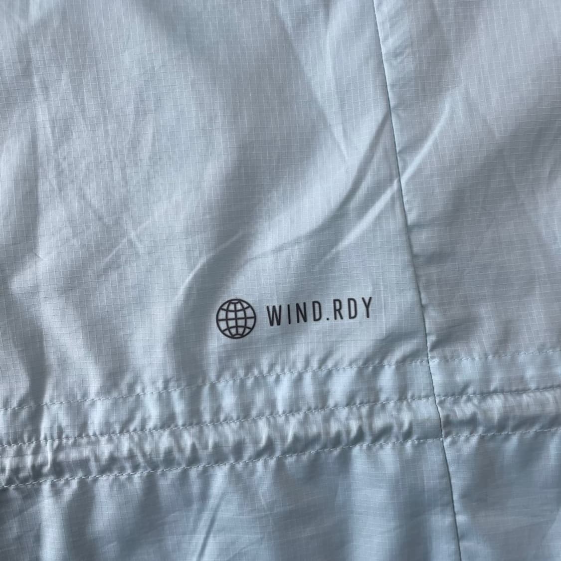 S 아디다스 여성 윈드 경량 바람막이 러닝 백로고 하늘색 상품이미지10