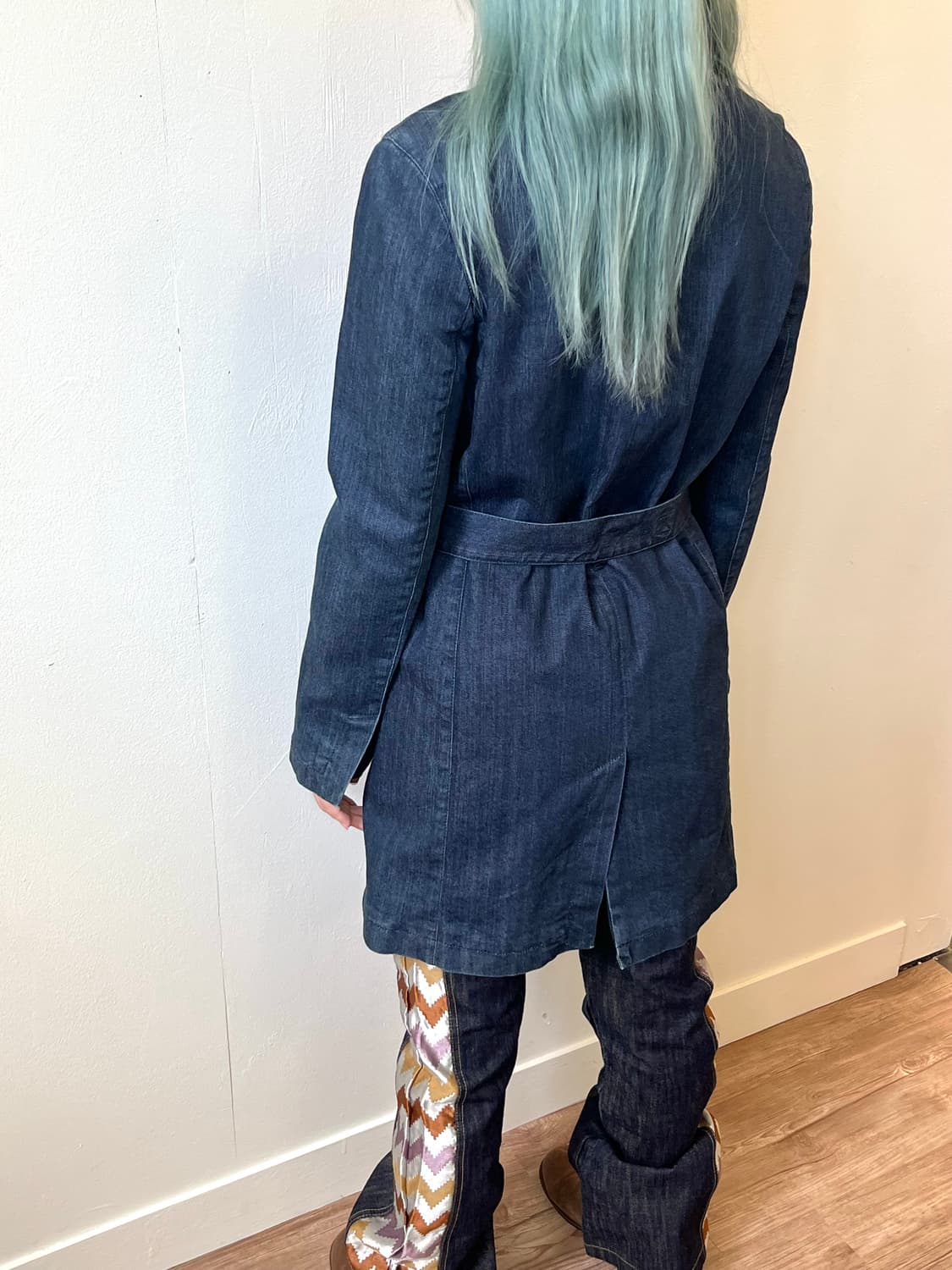 MM6 메종 마르지엘라 벨티드 데님 코트 상품이미지10