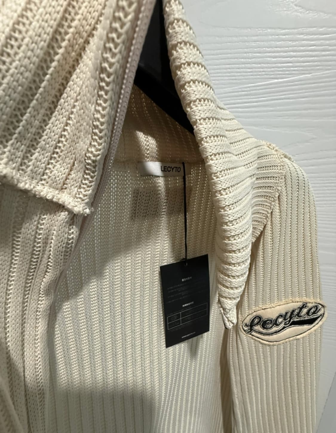 LECYTO 레씨토 니트 베스트 집업 상품이미지3