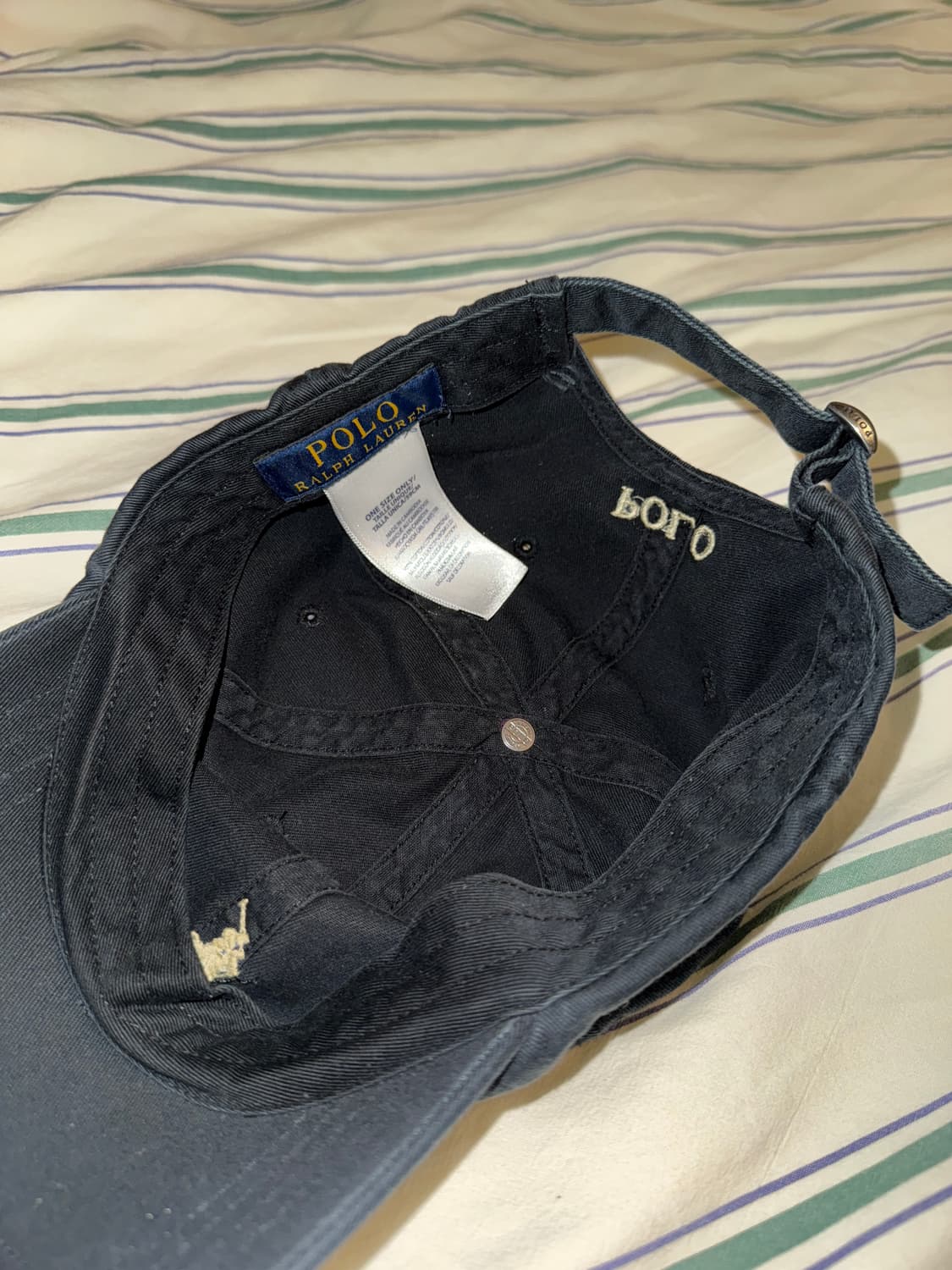 [OS] 폴로 코튼 치노 볼캡 블랙/샴페인 상품이미지3