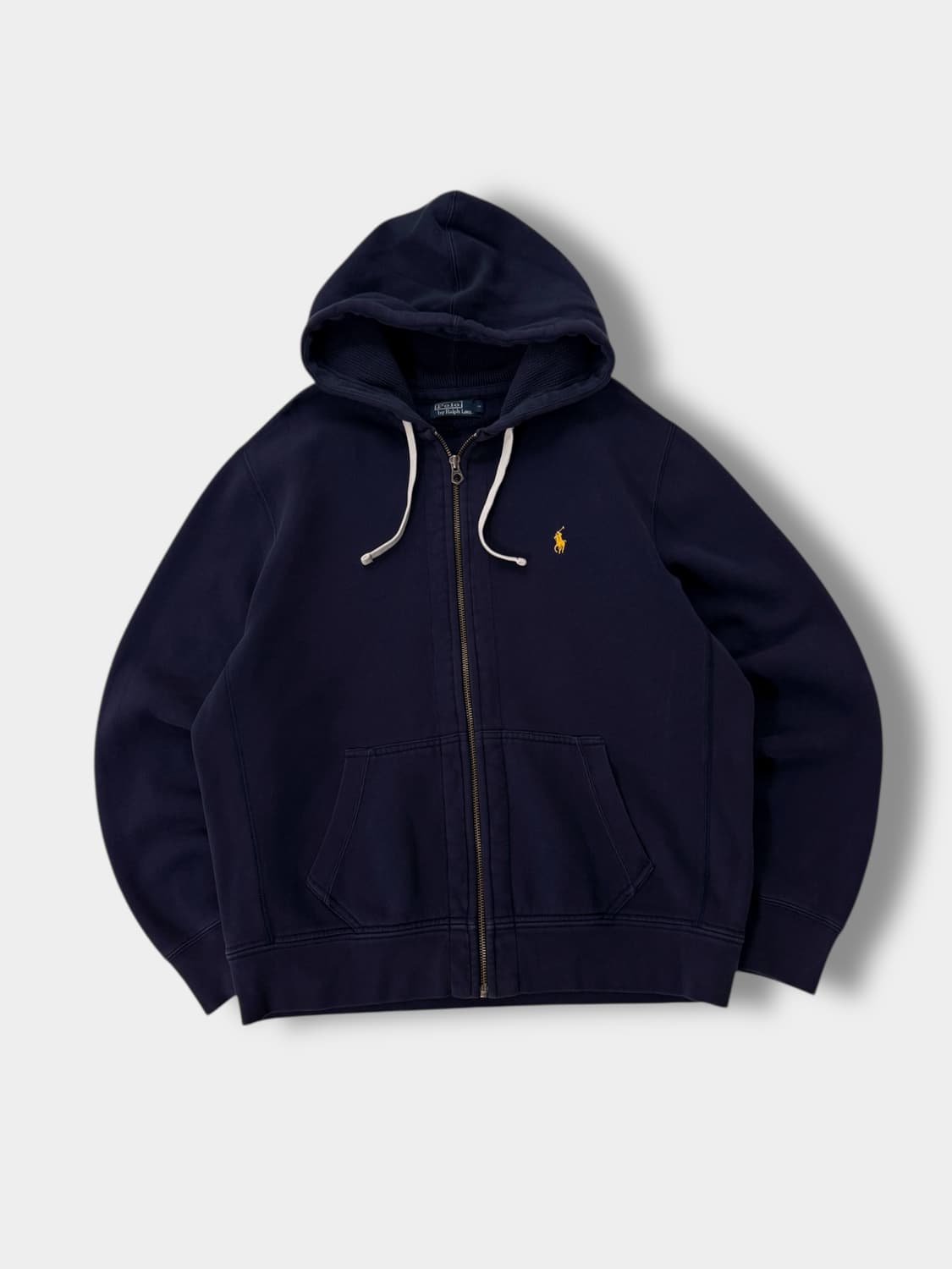 폴로 랄프로렌 00‘s 오버사이즈 네이비 써멀 스웻 후드집업 상품이미지1