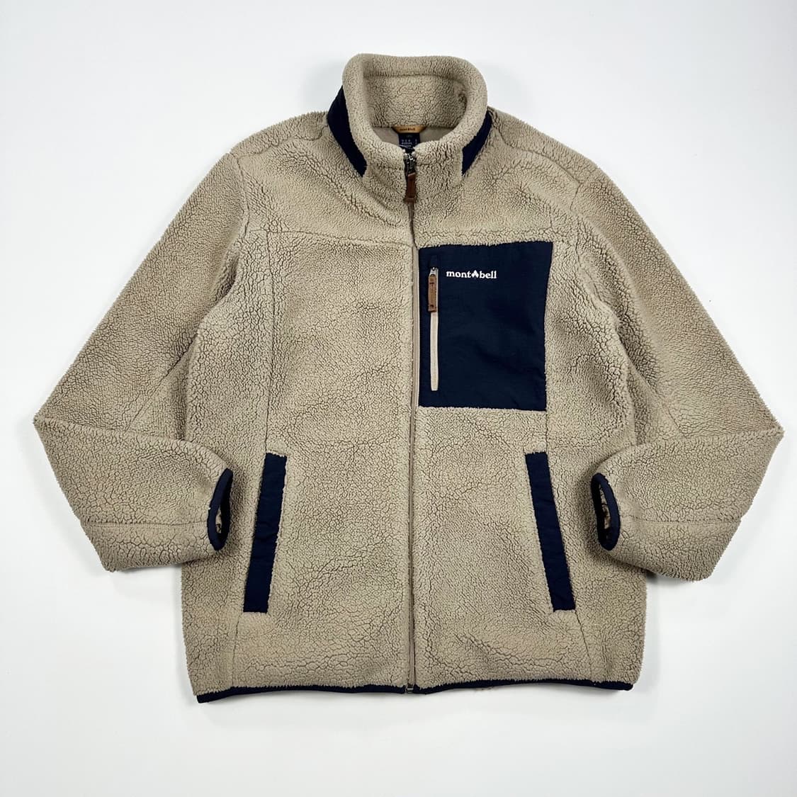 몽벨 마운틴 베이지 포켓 후리스 자켓 (M) 상품이미지2