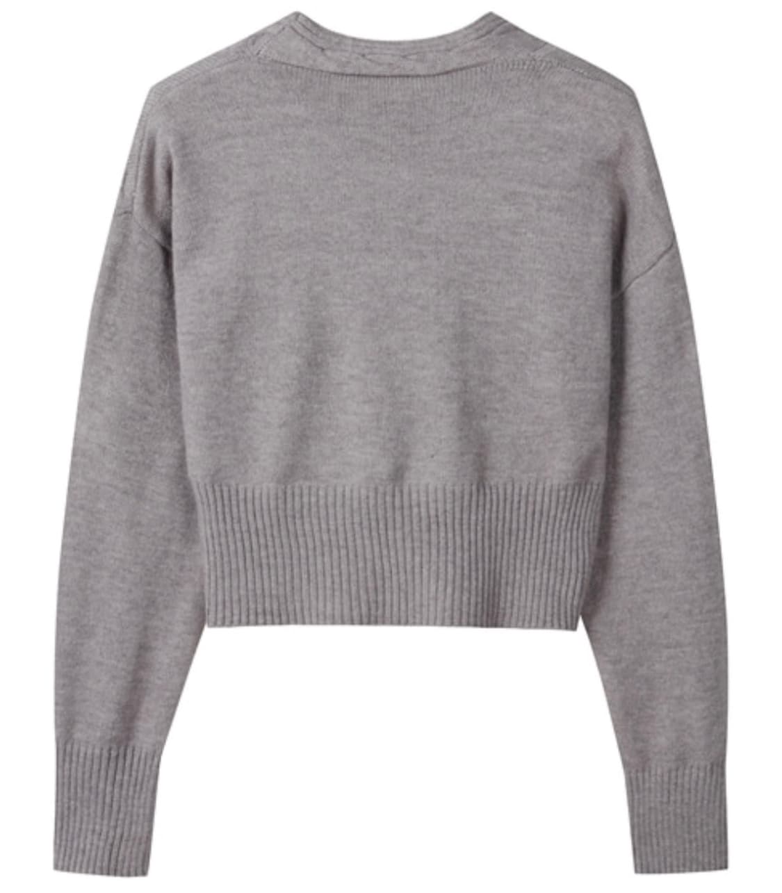 BNX 자수로고 반크롭 가디건 상품이미지5