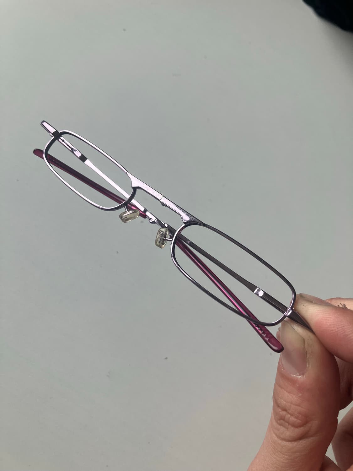 Japanese 90s 빈티지 레트로 나노 사이즈 메탈 폴더 안경테 상품이미지4