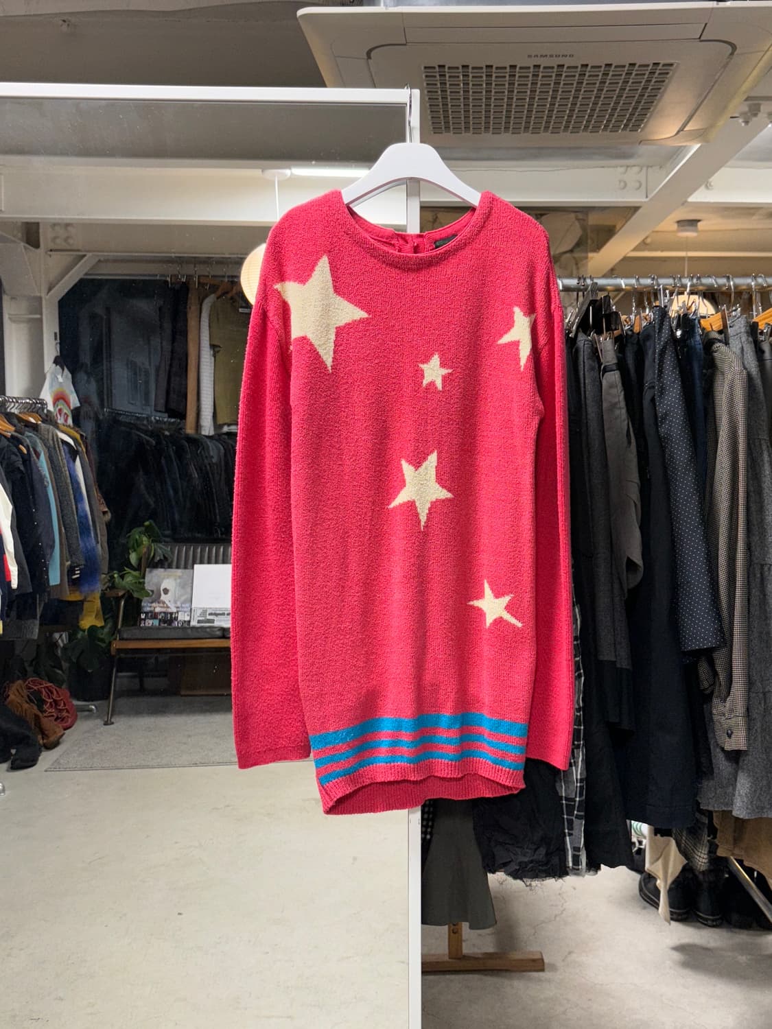 베네통 별 롱니트 상품이미지1