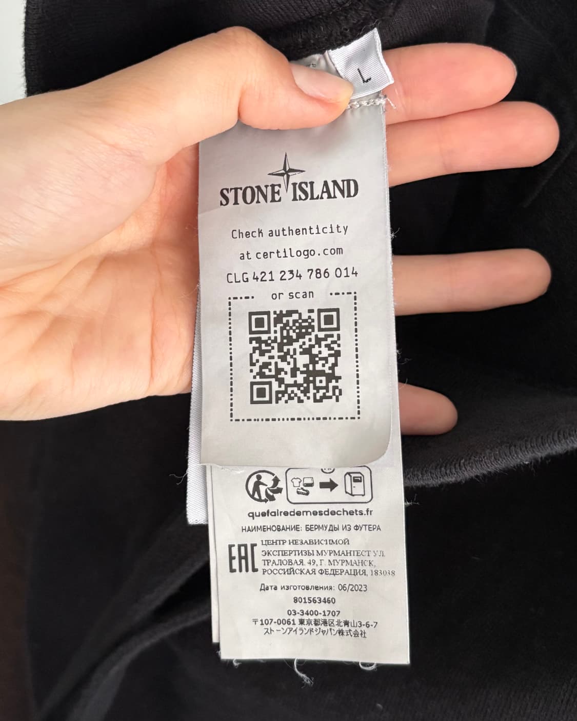 Stone Island 스톤아일랜드 그라데이션 와펜 코튼 숏츠 상품이미지5