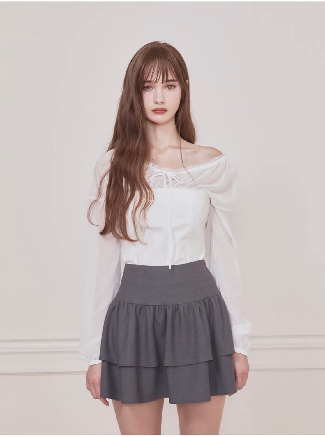 낫유어로즈 에리카 탑 아이보리 상품이미지1