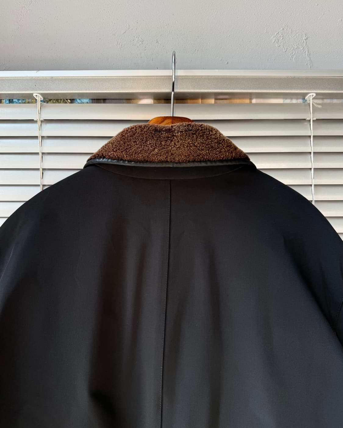 LOEWE 90-00s leather trim nylon jacket 상품이미지5