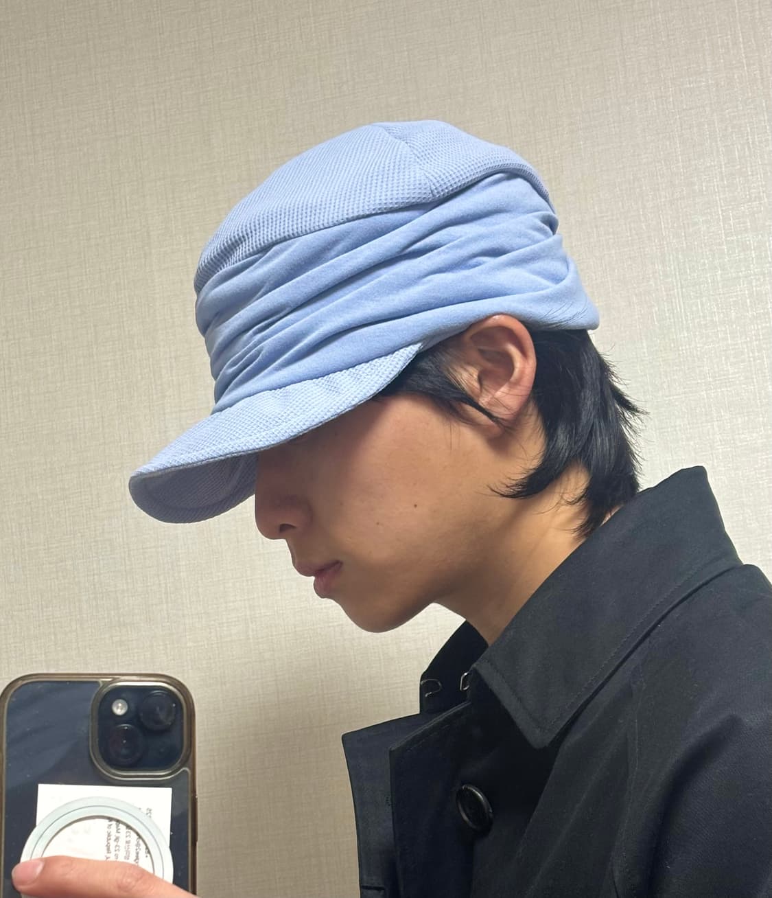 Ca4la 드레이프 와이어 니트 캡 상품이미지2