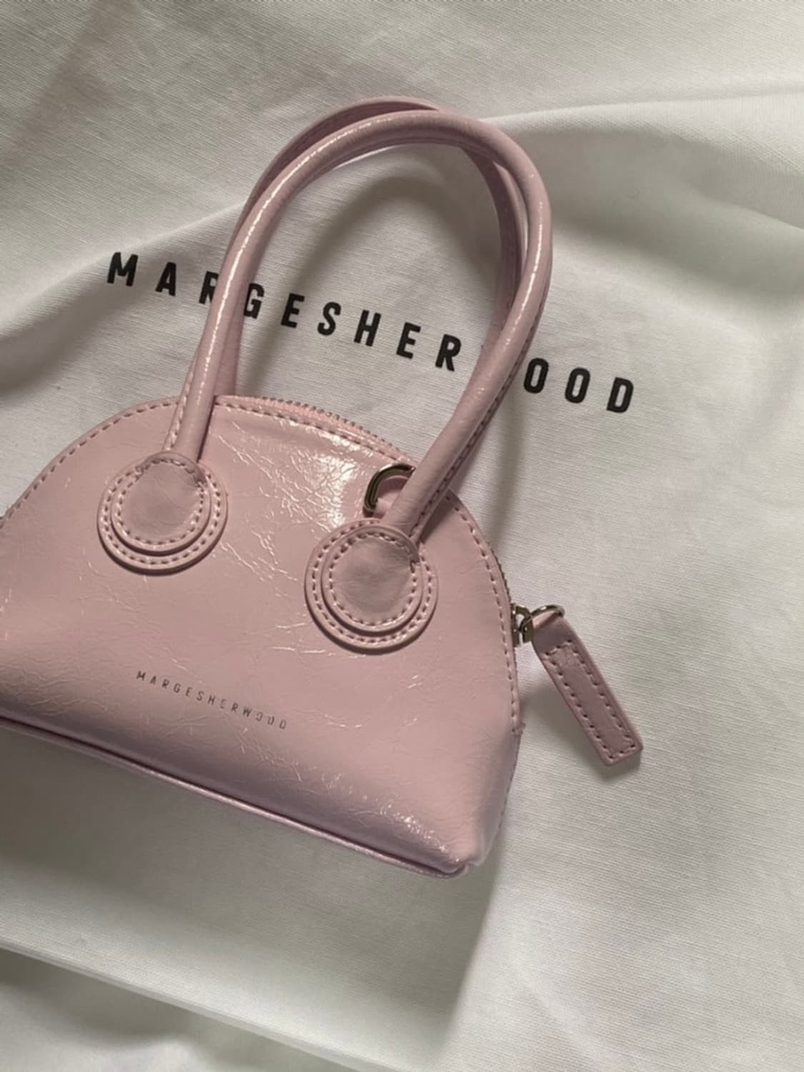 마지셔우드 베셋미니 핑크크링클 마이크로백 상품이미지1