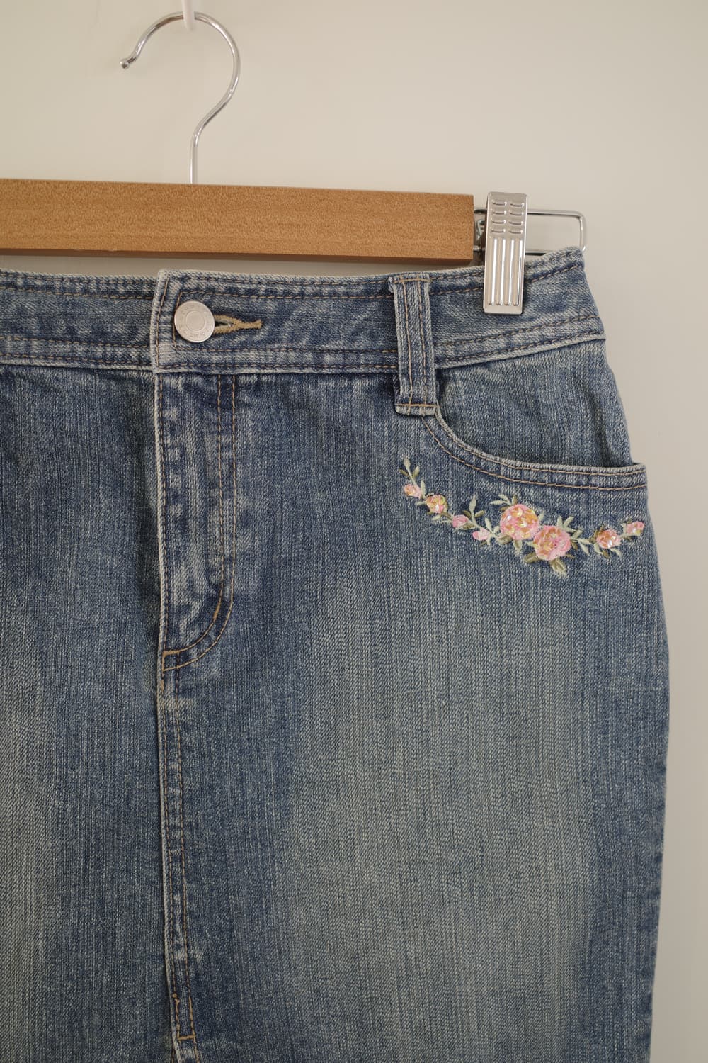 flower denim skirt 상품이미지6