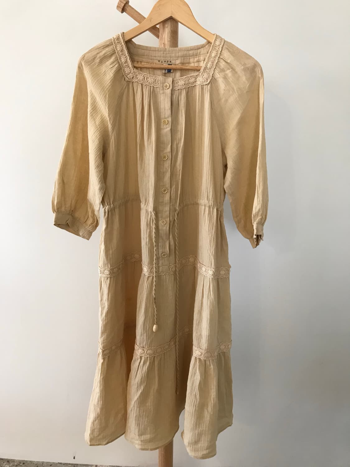 모리걸 스퀘어넥 티어드 원피스 상품이미지1