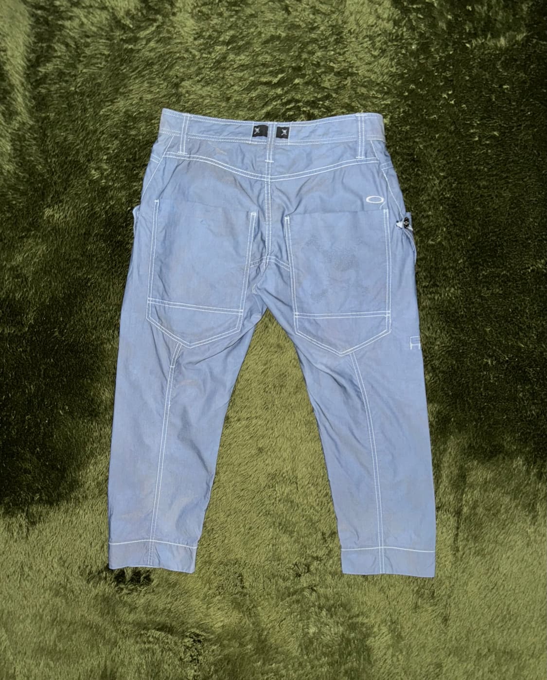 [32] 오클리 재팬 스컬 핸드 다잉 크롭 테크니컬 팬츠 인디고 상품이미지6