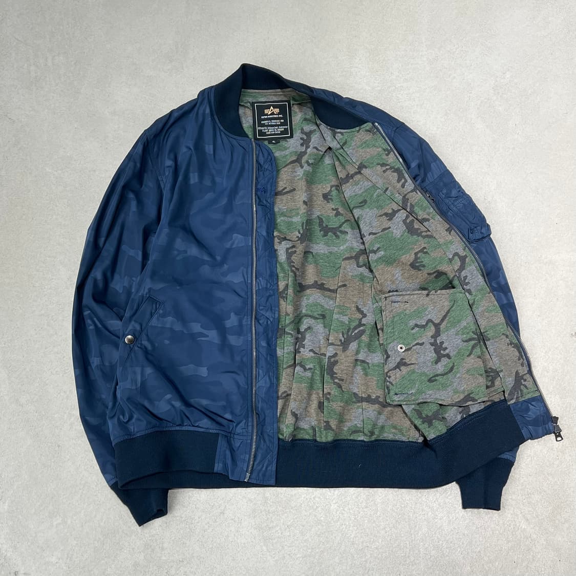 알파인더스트리 카모패턴 블루종 s09716 상품이미지3