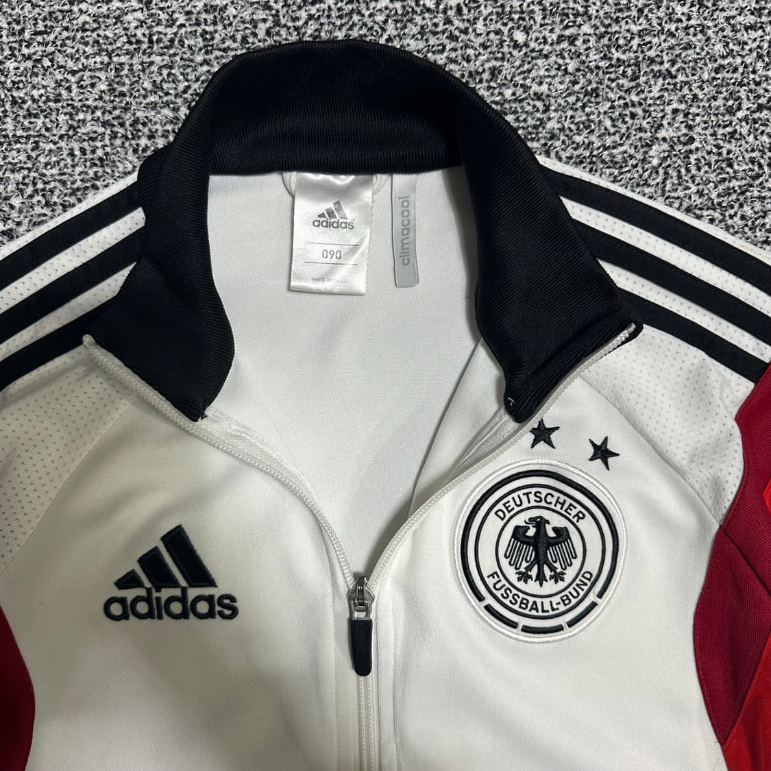 (90) 아디다스 독일 축구 국가대표팀 트랙탑 화이트 져지 상품이미지2