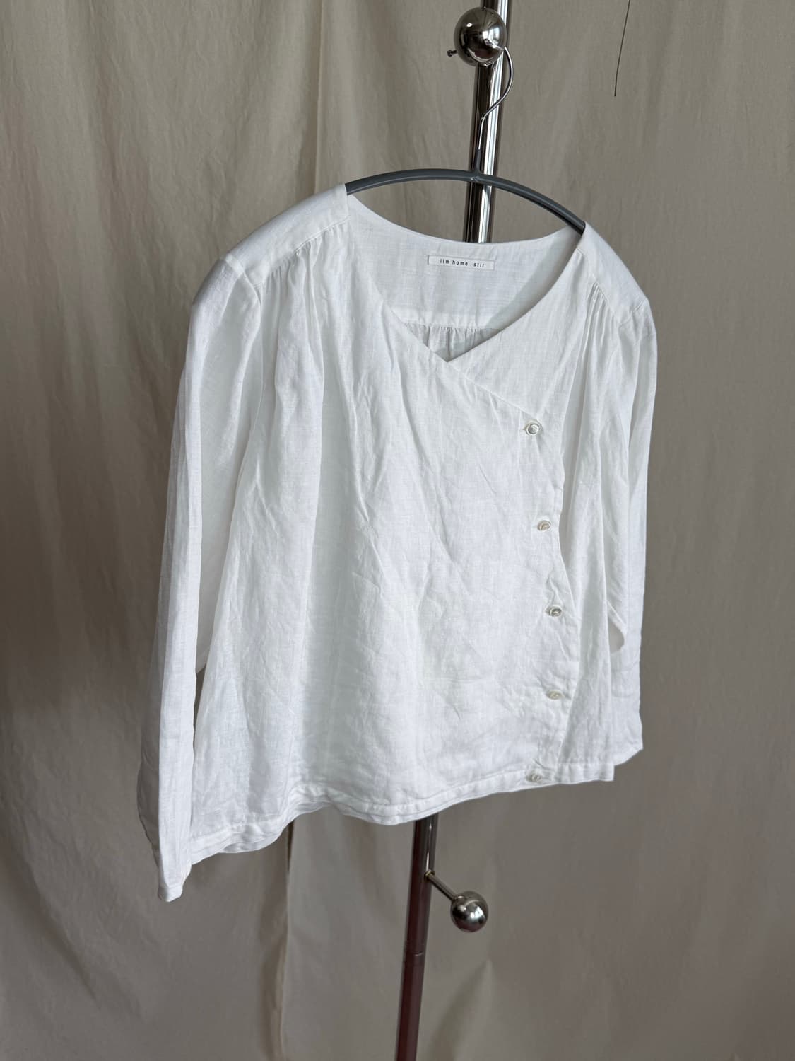 Lim home stir 린넨 랩 블라우스 상품이미지1