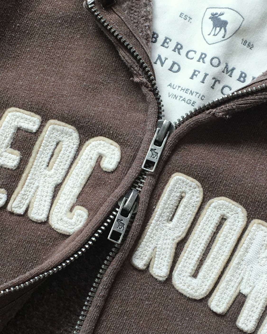 Abercrombie 아베크롬비 브라운 후드집업 상품이미지8