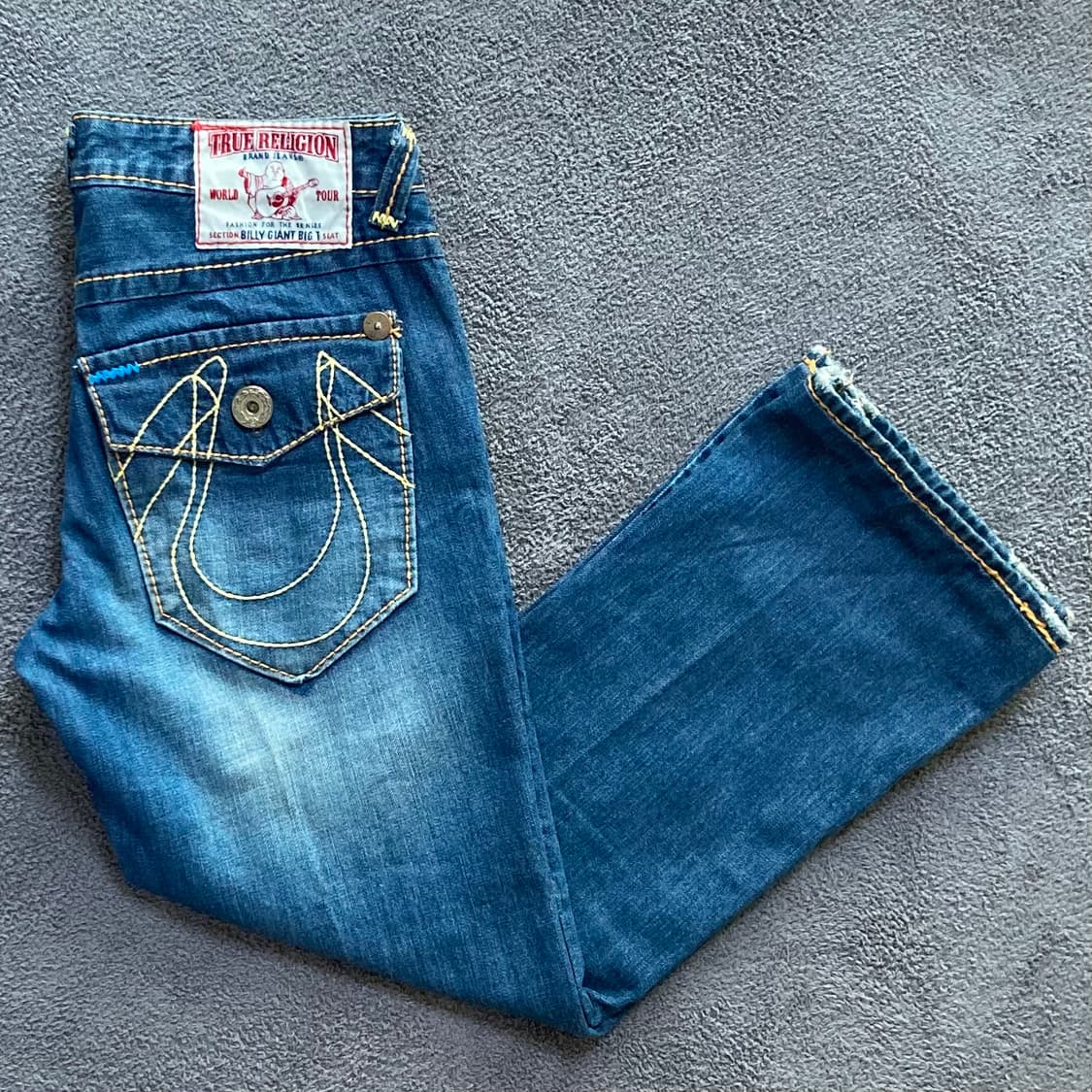 트루 릴리전 BILLY GIANT BIG T 데님팬츠 SEAT 상품이미지1