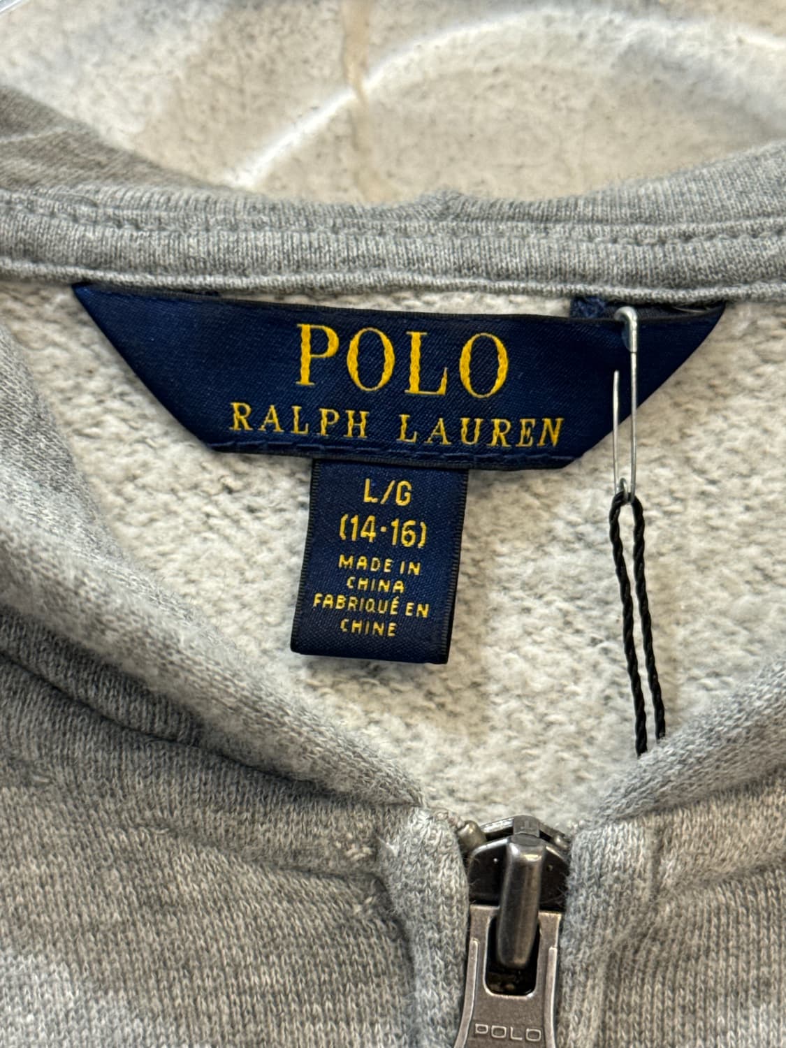 Polo Ralph Lauren Gray Hood Zip-Up 상품이미지4