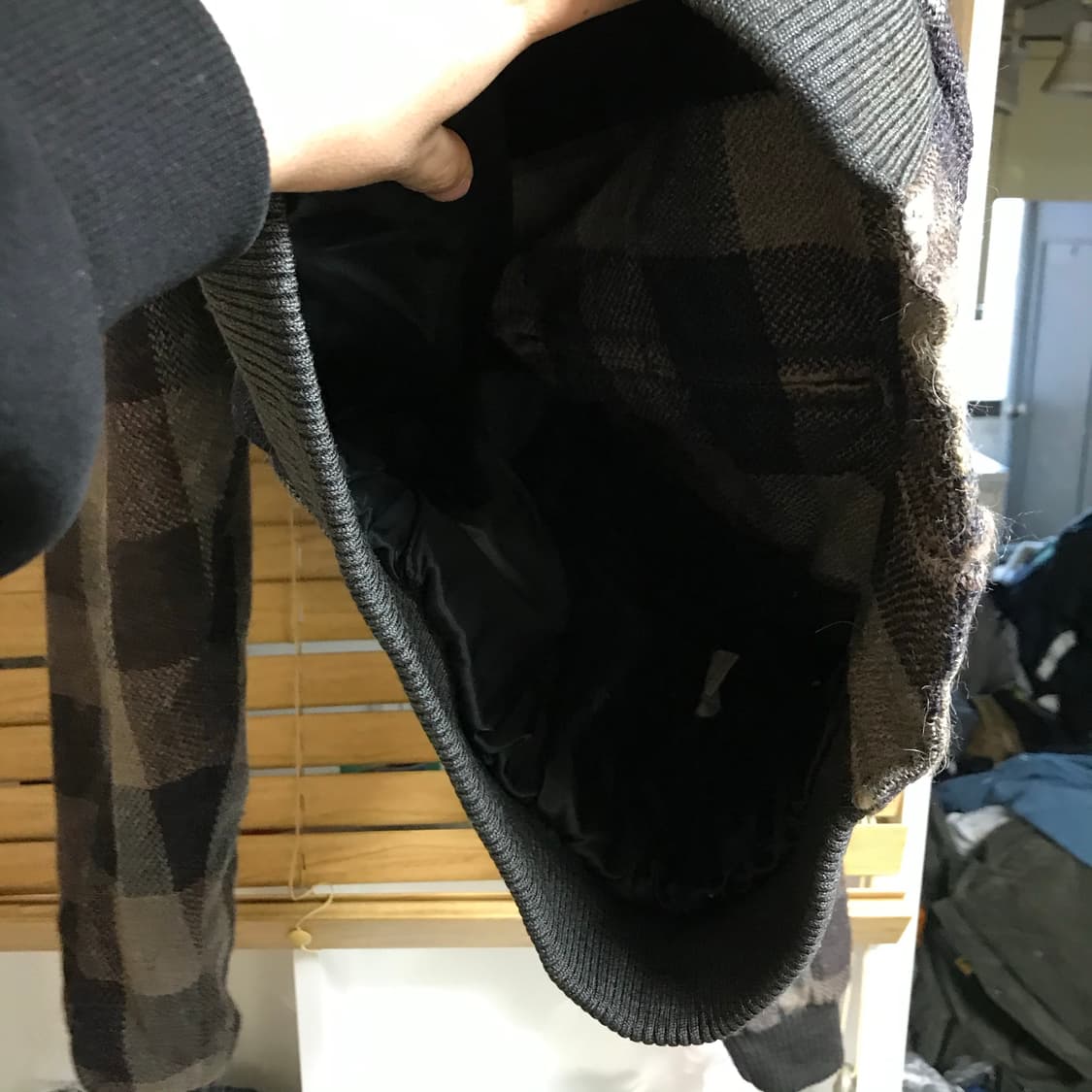 라코스테 모직 체크 반누빔 블루종자켓 상품이미지6