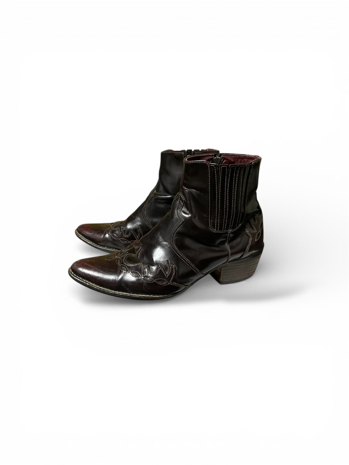 Cuban heel western boots 상품이미지2