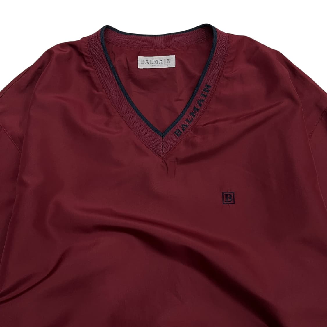 발망 네이비로고 딥버건디 웜업 100 상품이미지4