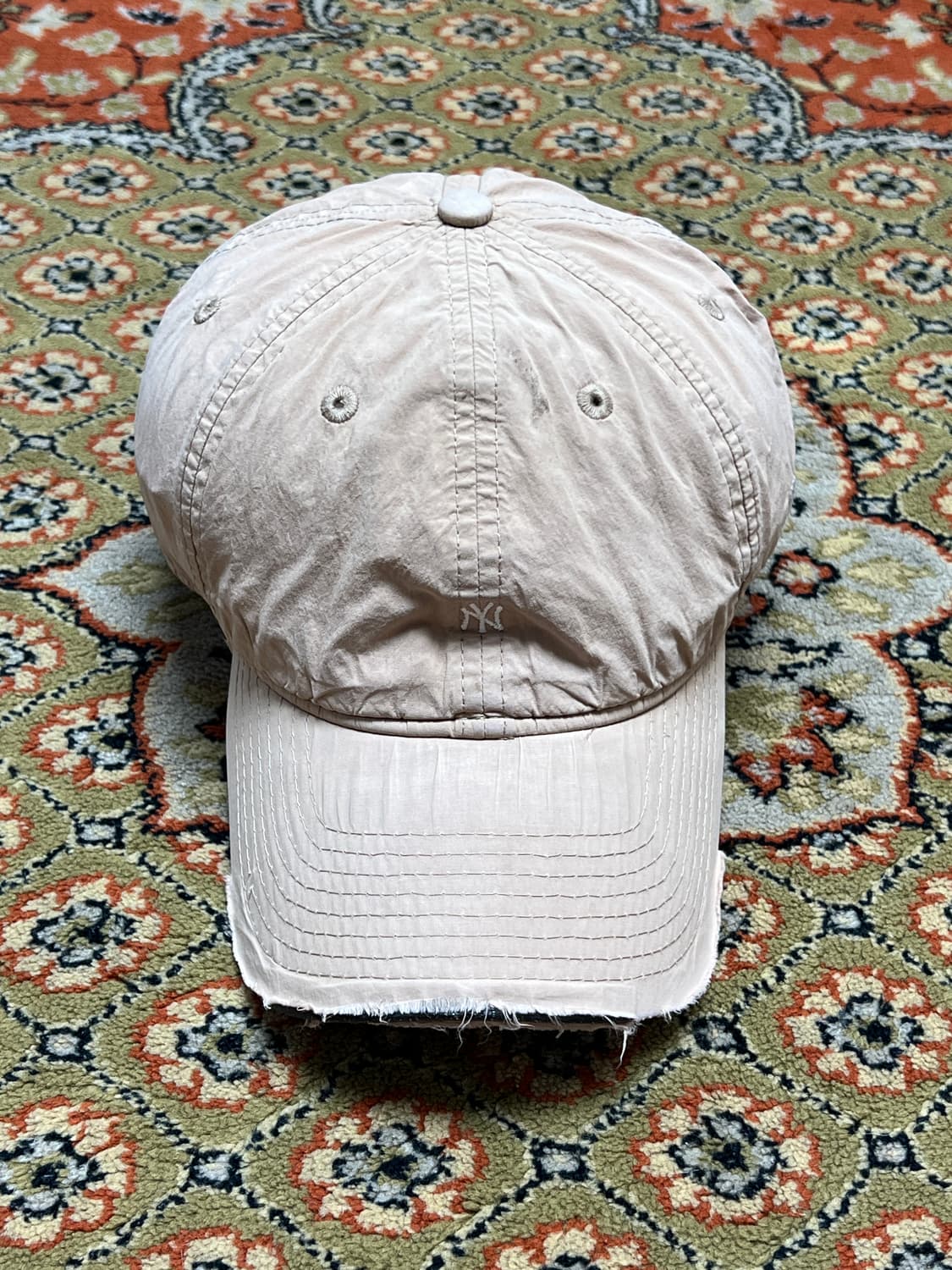 [OS] 뉴에라 양키즈 스몰 로고 빈티지 베이지 볼캡 상품이미지1