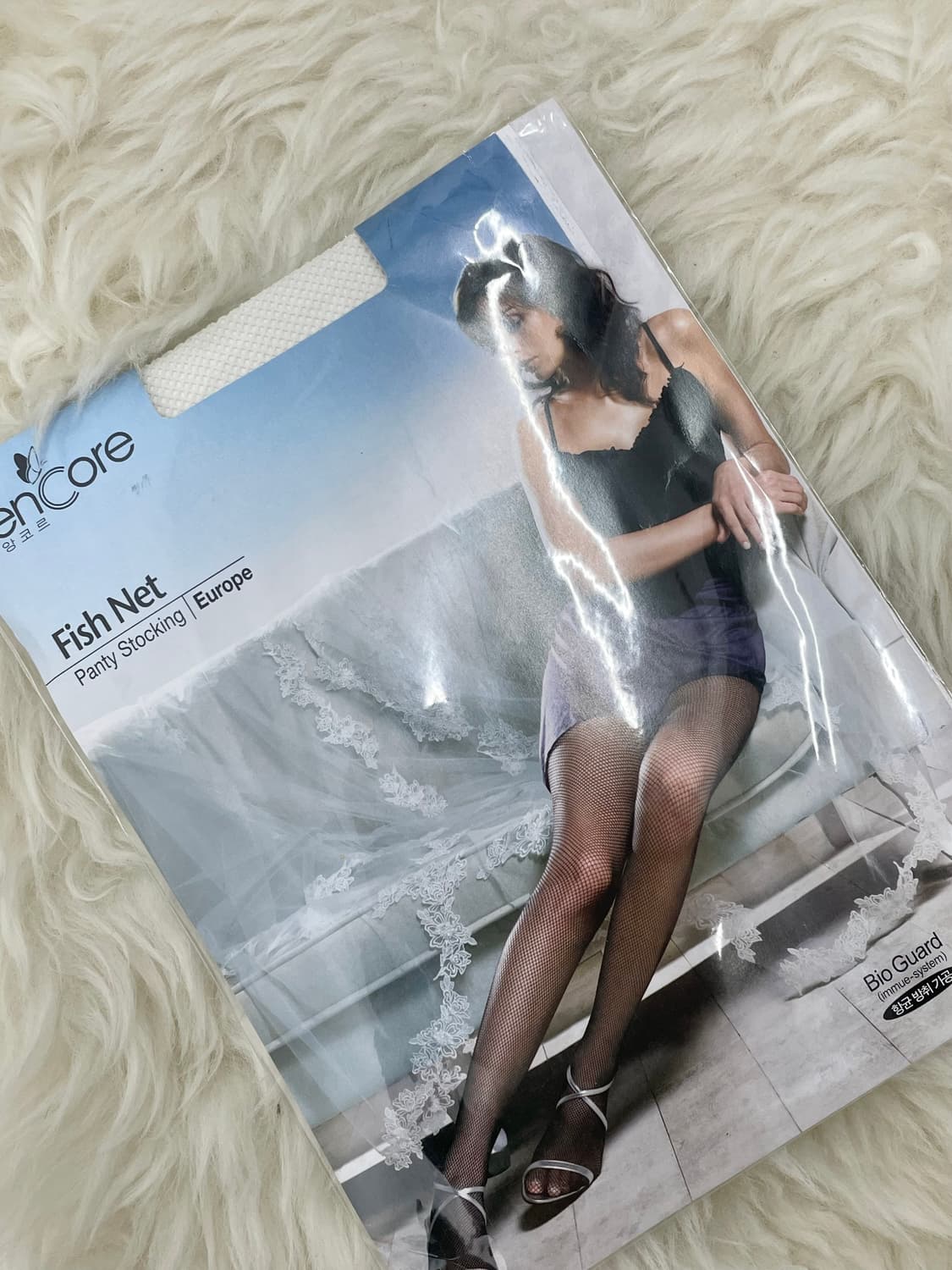 아이보리 망사 스타킹 상품이미지3