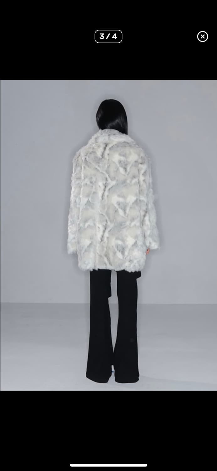 나체 페이크 하프 퍼코트 상품이미지3