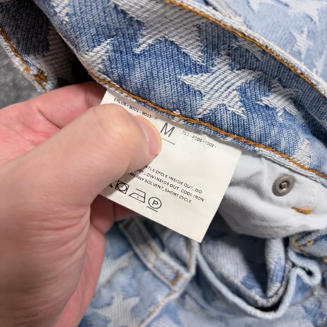 ERL 스타 자카드 데님 버뮤다 쇼츠 상품이미지5