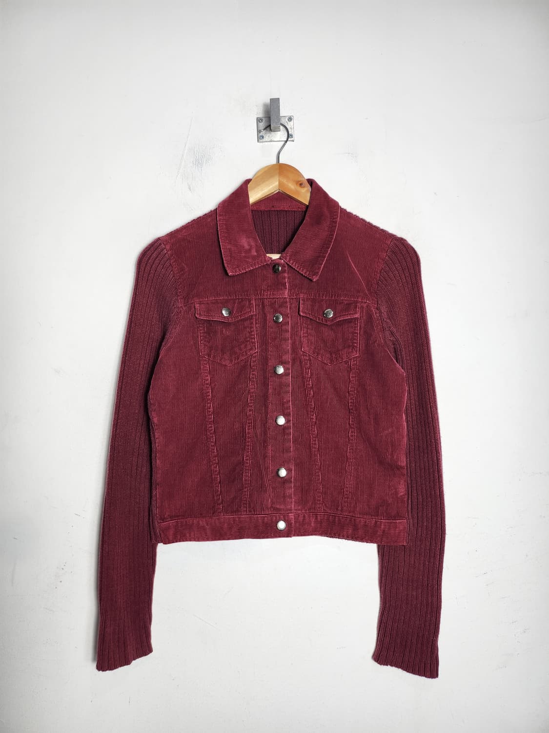 빈티지 코듀로이 골지 니트 자켓 상품이미지1