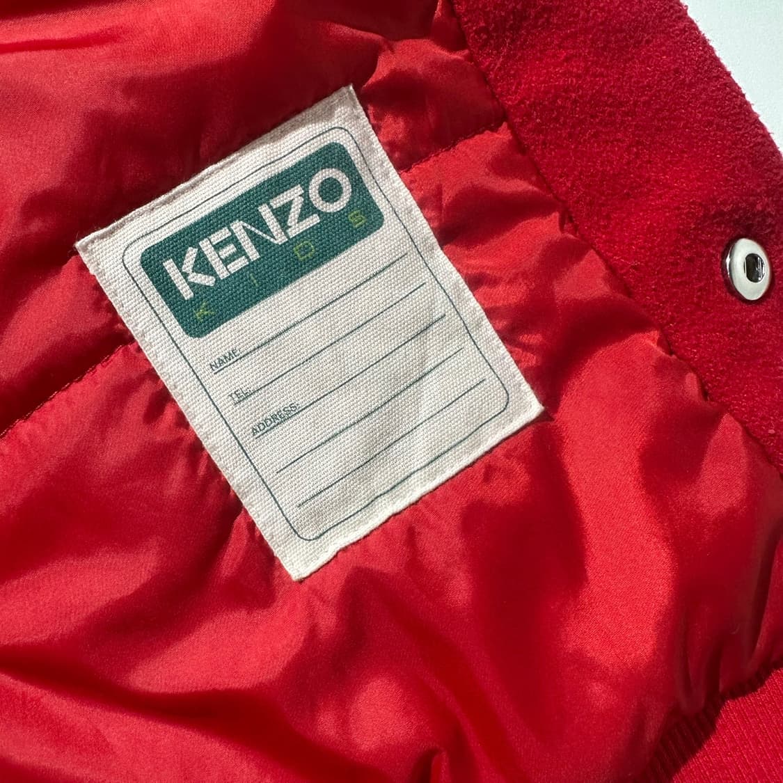 겐조 키즈 울 엠브로이디드 바시티 자켓 상품이미지8