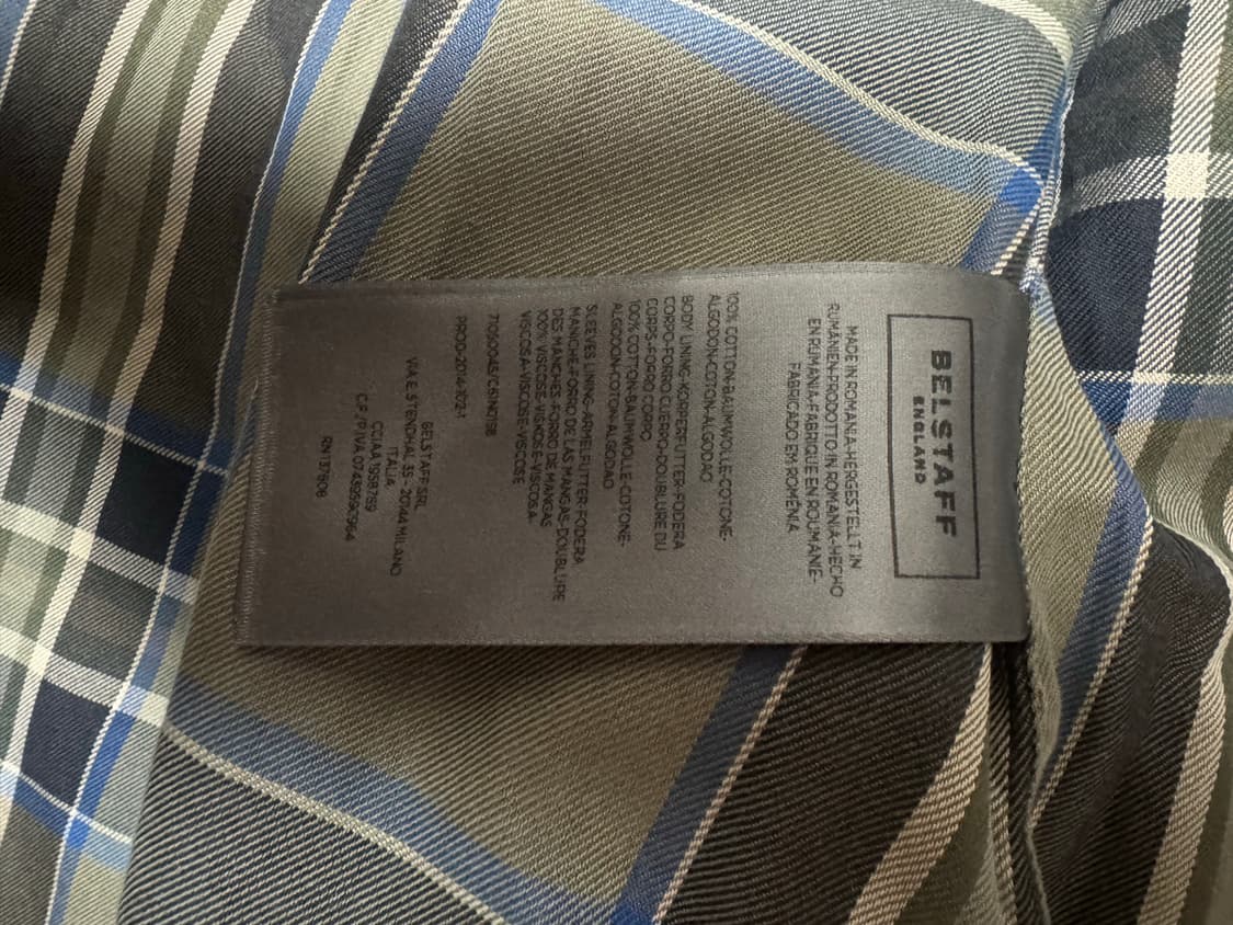 벨스타프 로드마스터 올리브 50 사이즈 상품이미지7