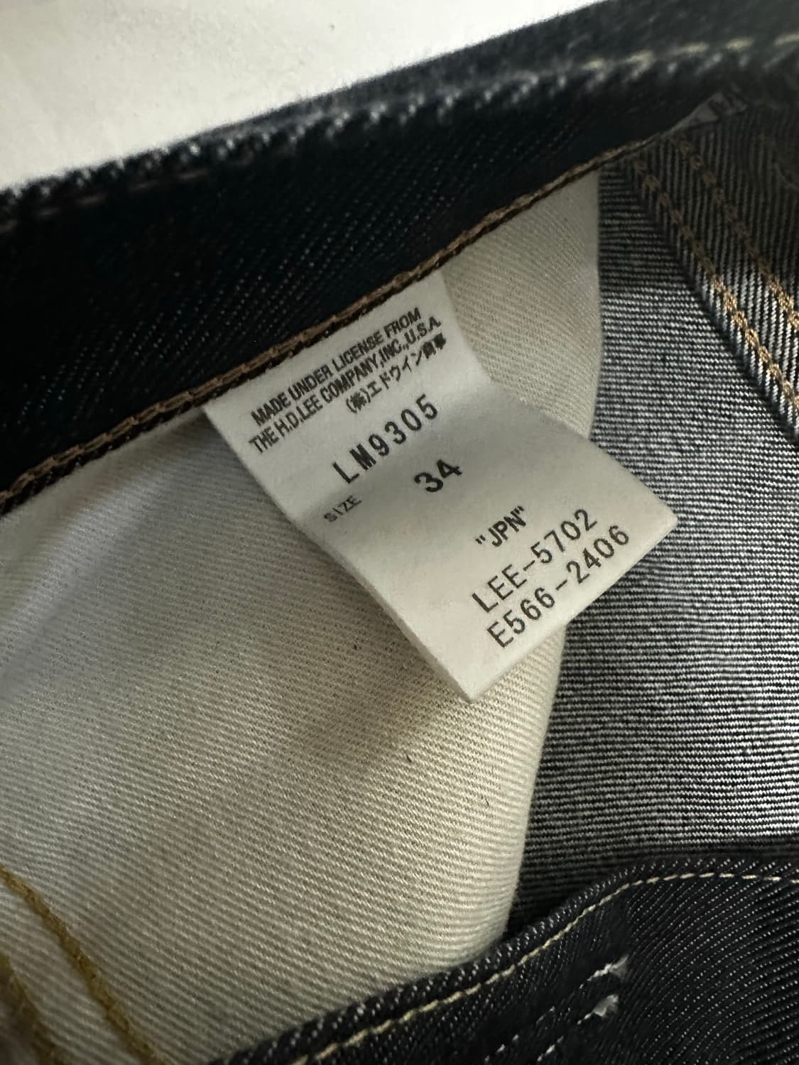 Lee 101 생지 데님 상품이미지4