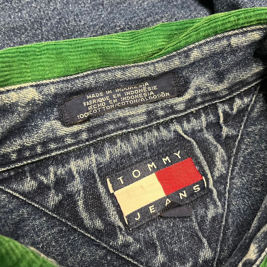 90s 타미진스 코듀로이 데님 셔츠 (105) 상품이미지5