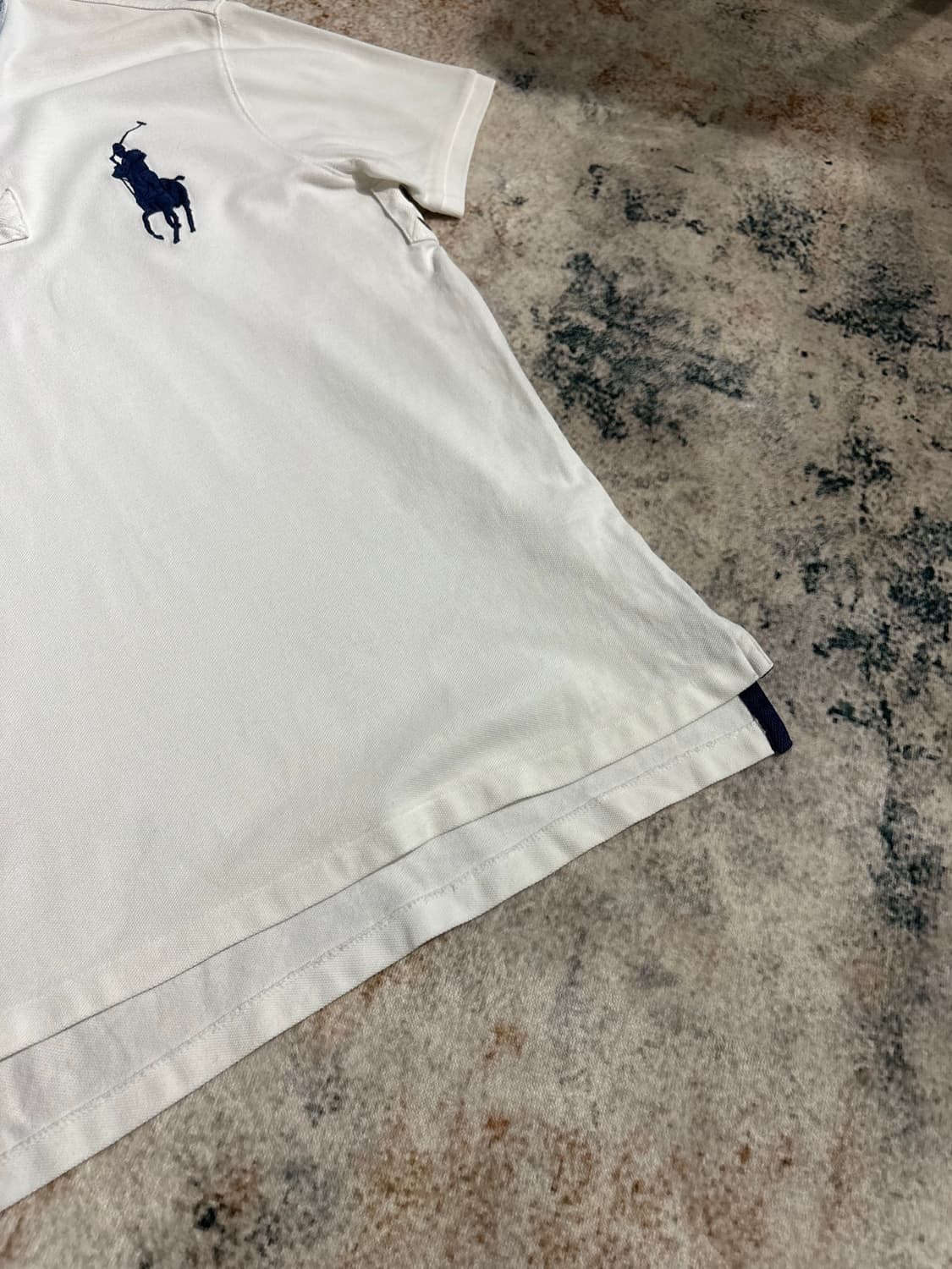 폴로 랄프로렌 성조기 빅포니 데님 카라 반팔티셔츠 상품이미지5