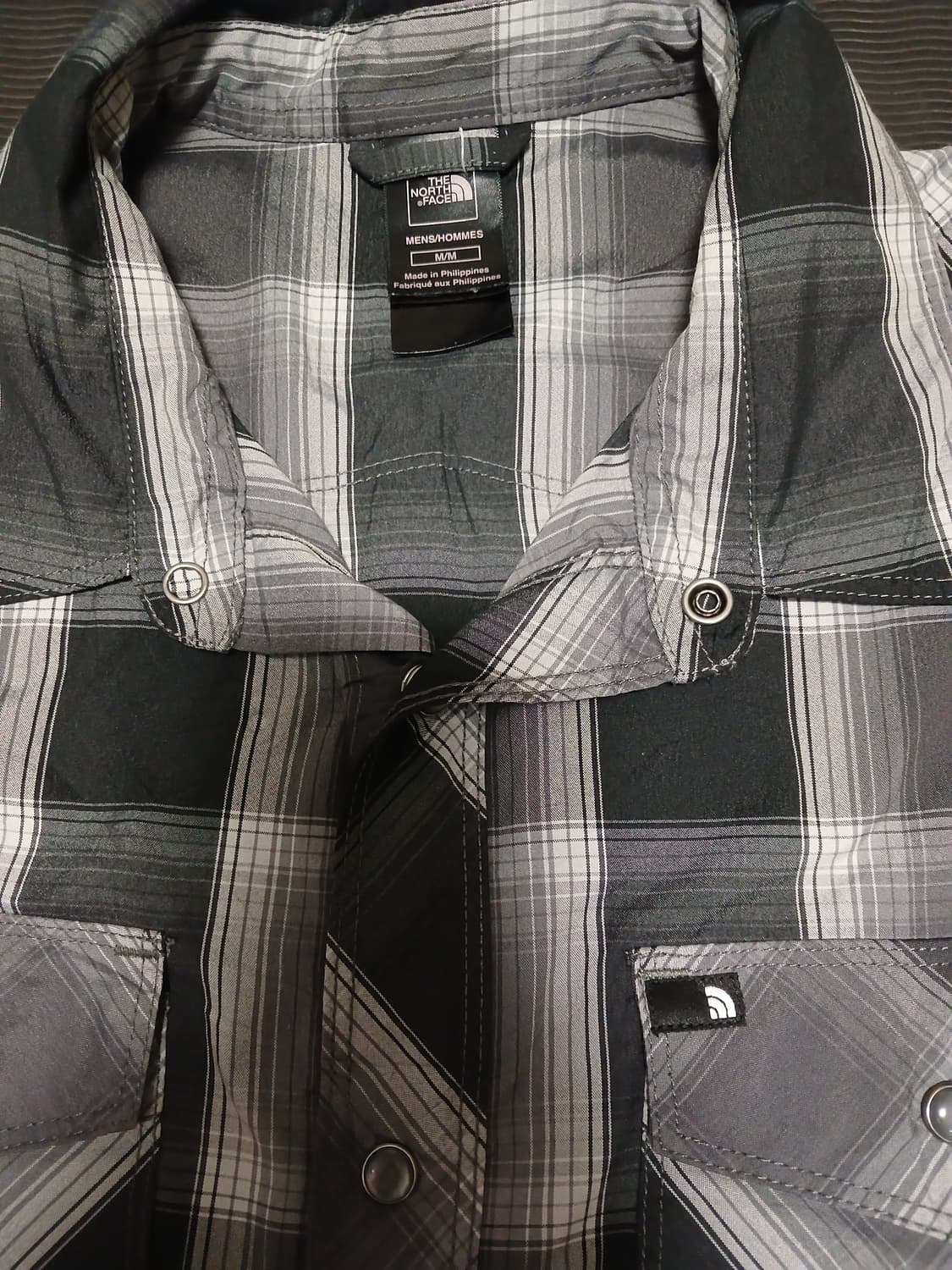 노스페이스 체크 반팔 셔츠 상품이미지2