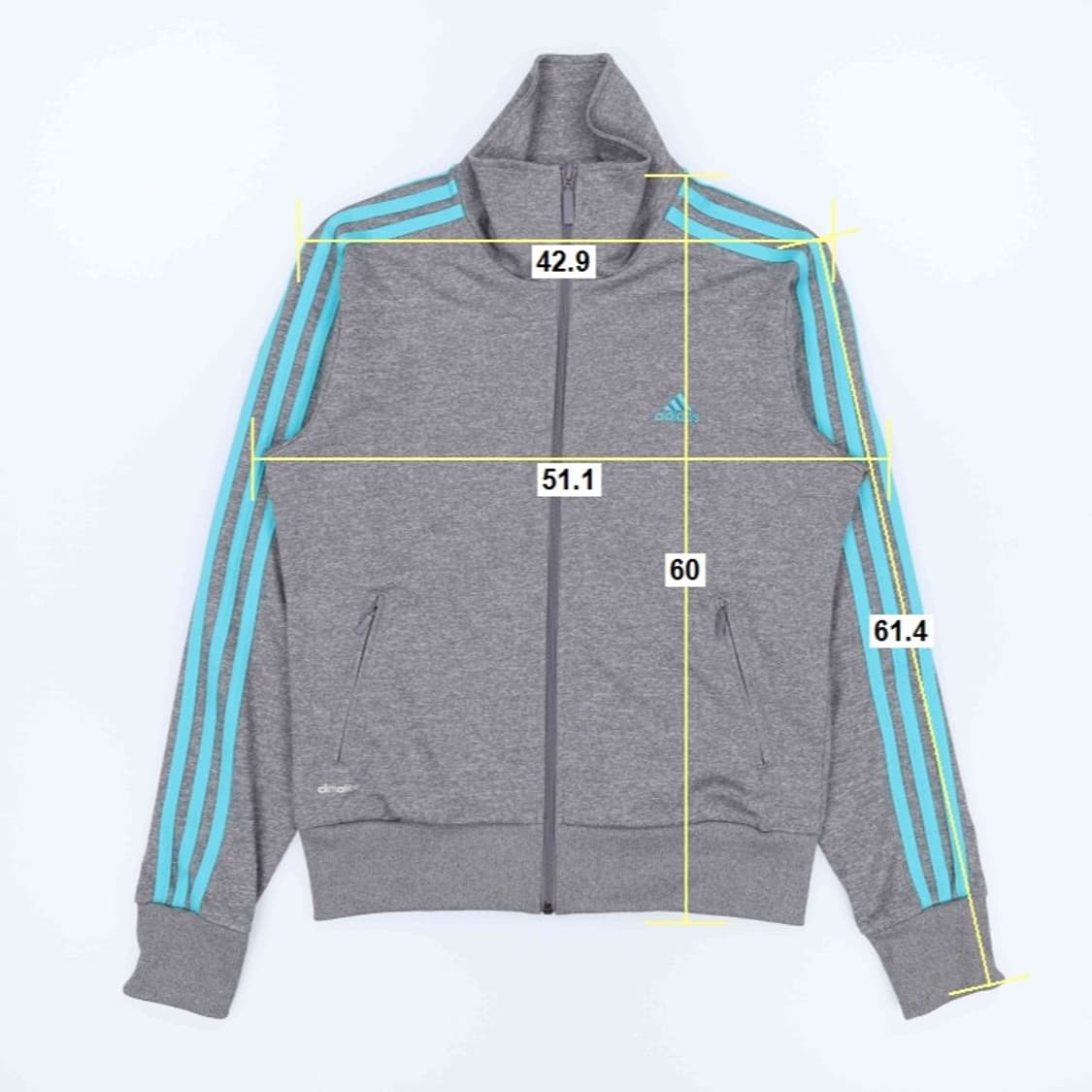 [95] 아디다스 여성 그레이 트랙탑 집업 져지 자켓 N7019 상품이미지7