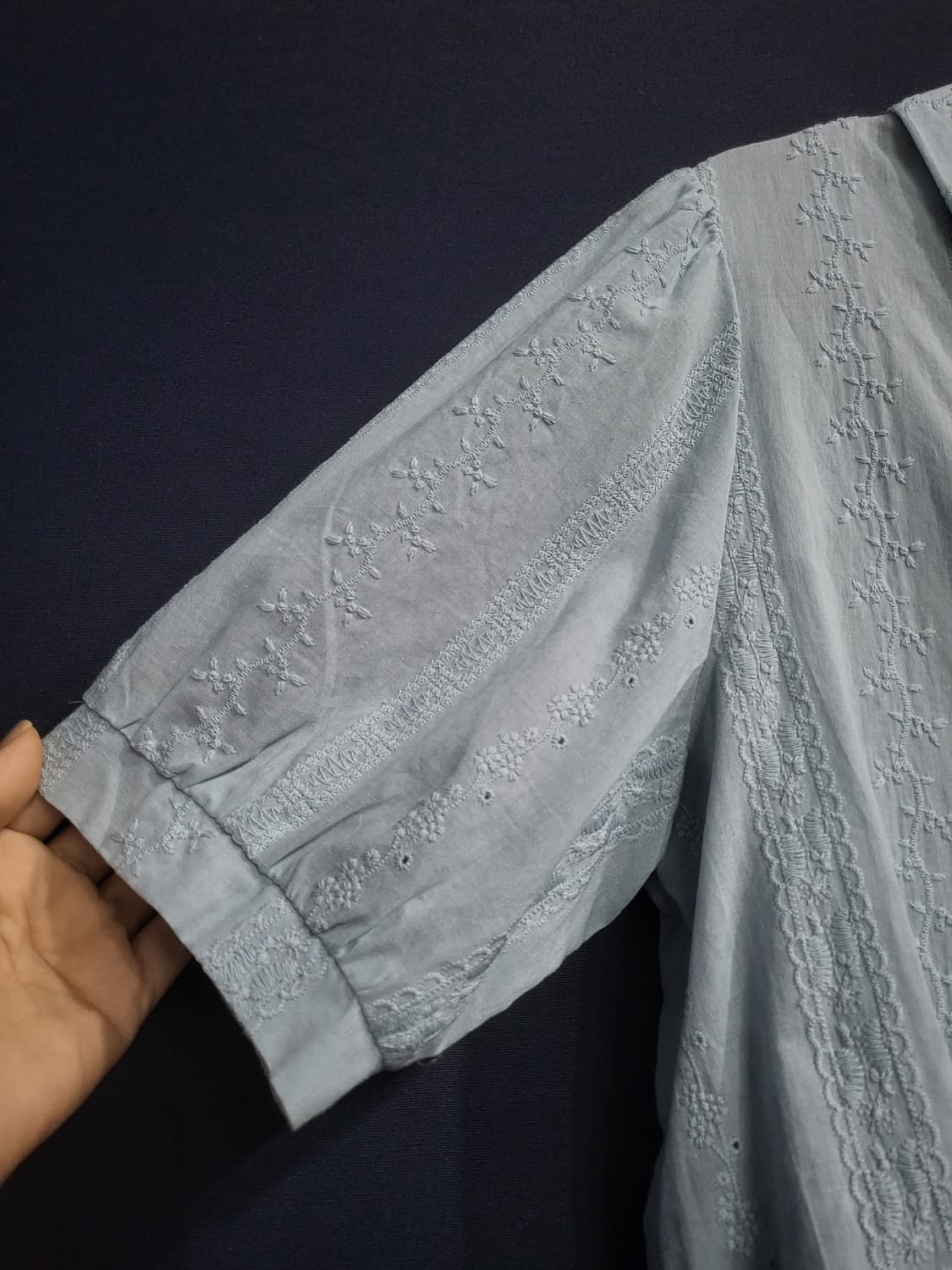 셀렙샵 에디션 순면 자수 블라우스(새상품) 상품이미지3