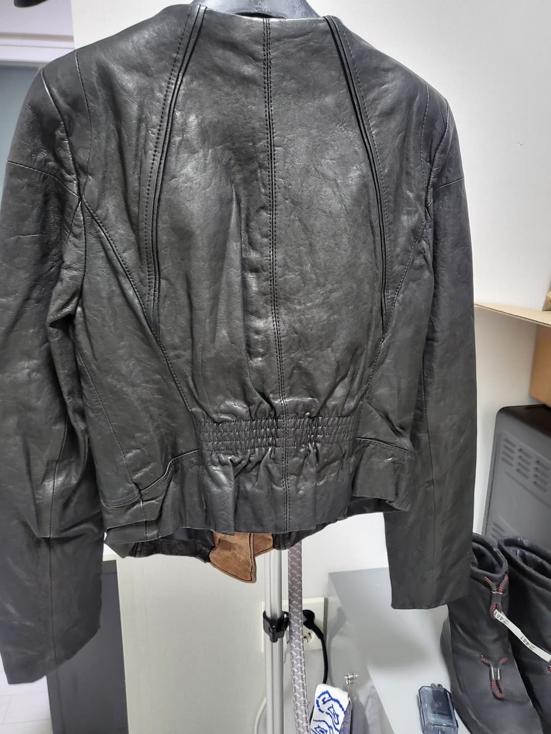 (새제품)천연양가죽 자켓 44-66 발렌시아가,릭오웬스, 상품이미지9