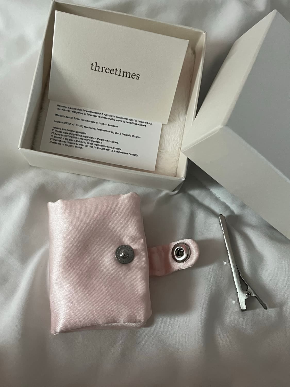 쓰리타임즈 Love cubic hair pin 상품이미지4