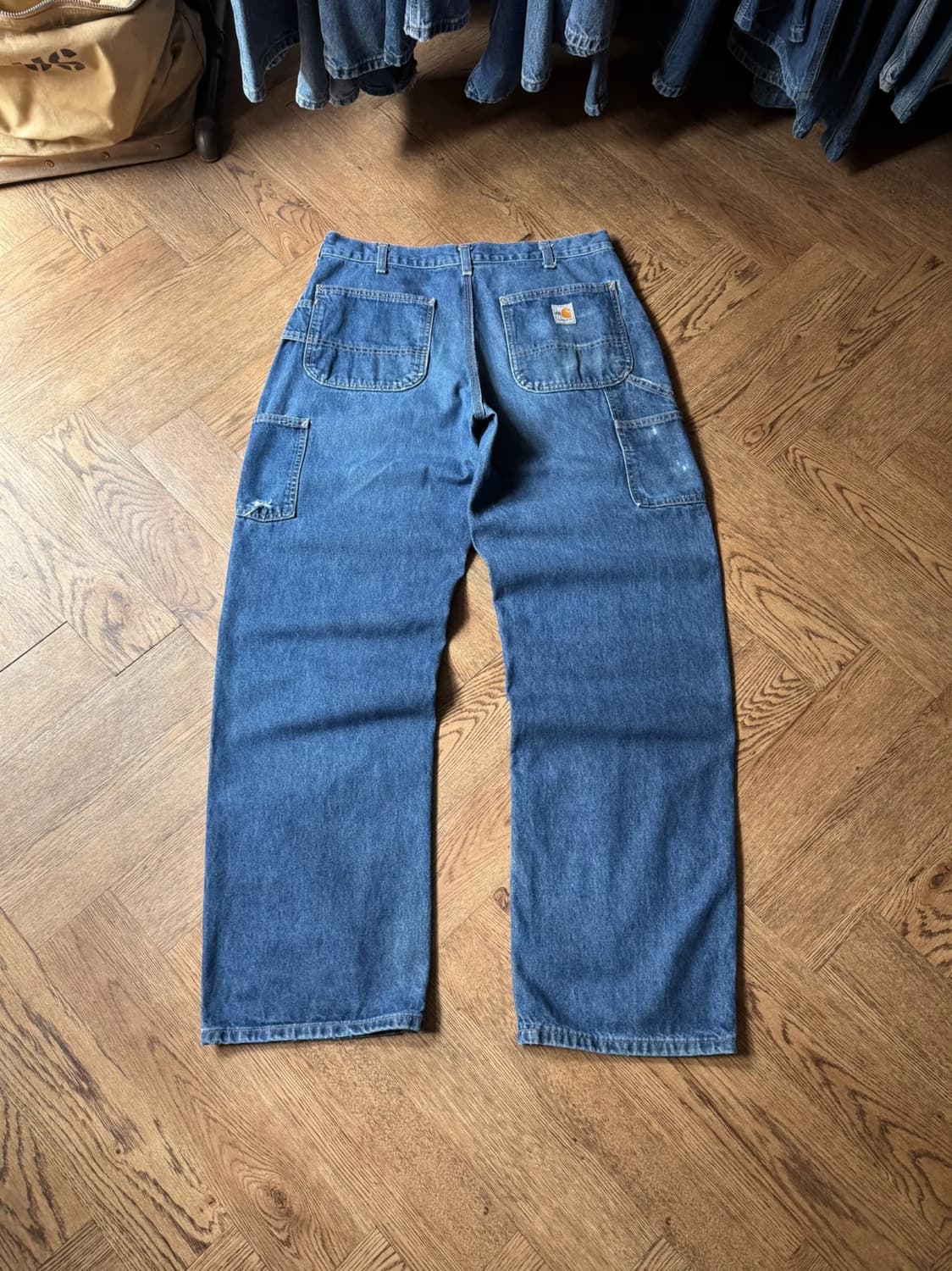 [34]칼하트FR USA 빈티지 워싱 싱글니 카펜터 워크 데님 팬츠 상품이미지1