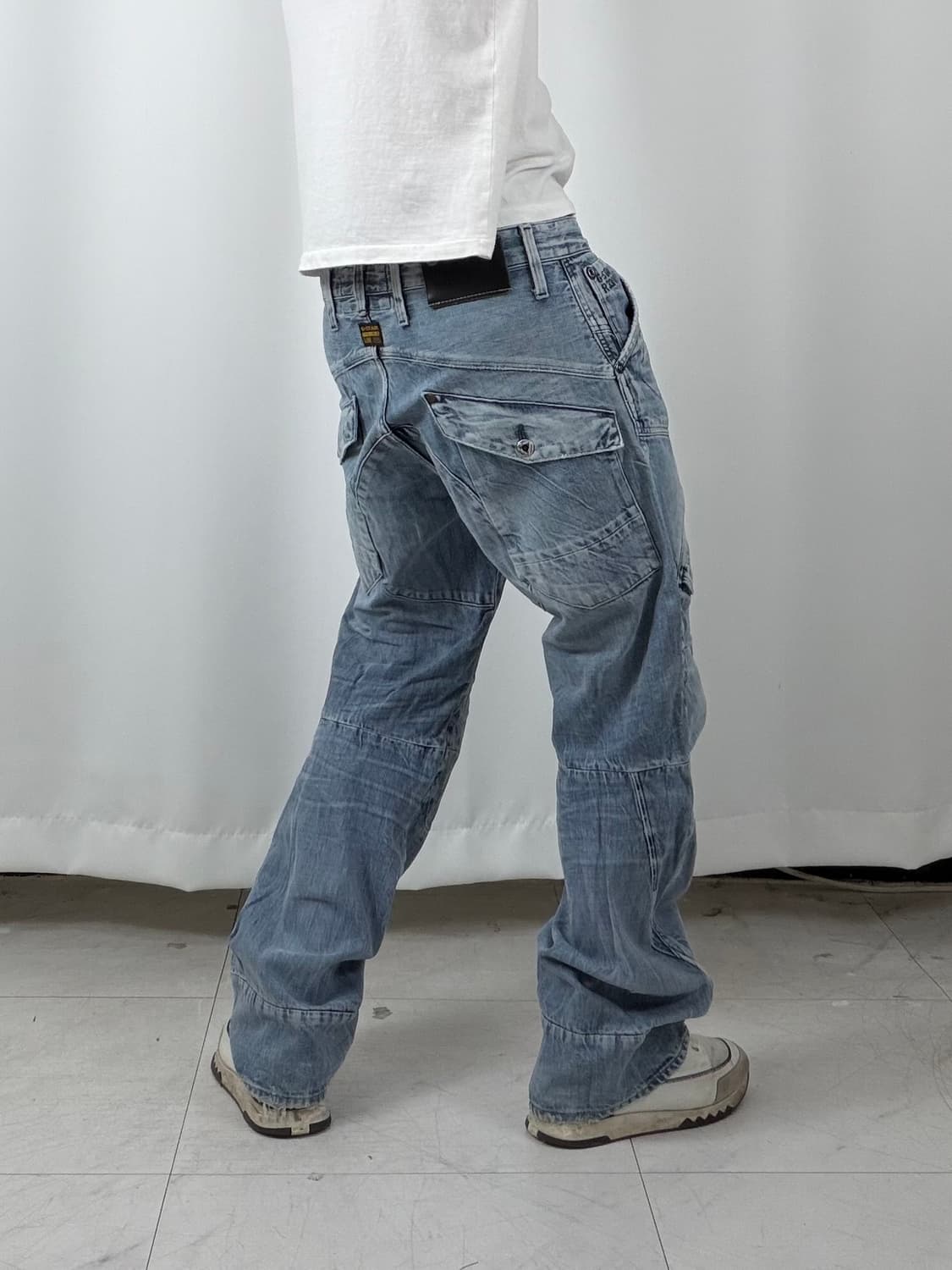 a223) 32 G-STAR 빈티지 워싱 데님팬츠 상품이미지1